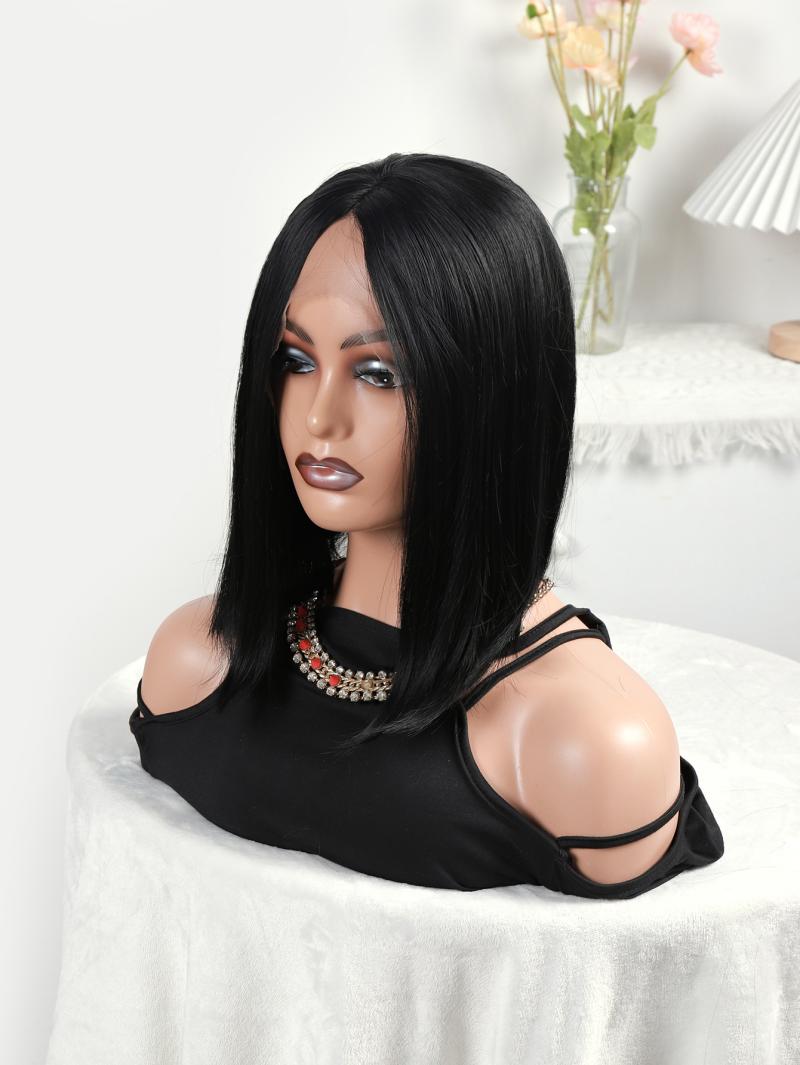 Foreign trade European and American women's Bob hairstyle, street wig, hair wig, 360 lace wigs, vendor Specification image