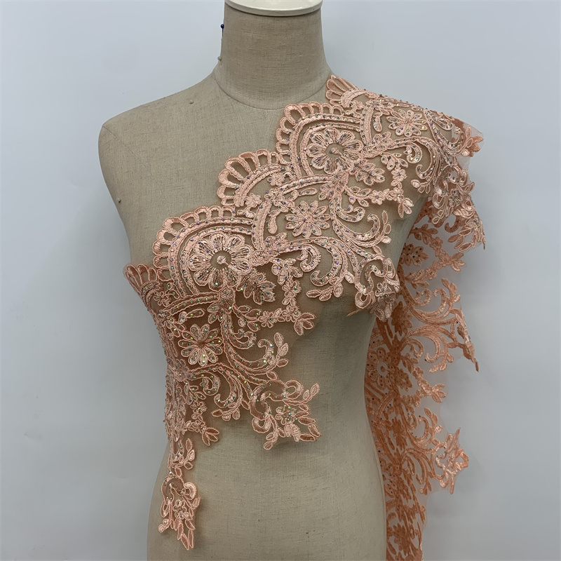 Hollowed-out embroidered lace barcode clothing, wedding dress and evening gown clothing accessories