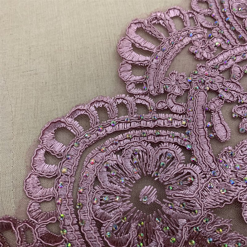 Hollowed-out embroidered lace barcode clothing, wedding dress and evening gown clothing accessories pic 7