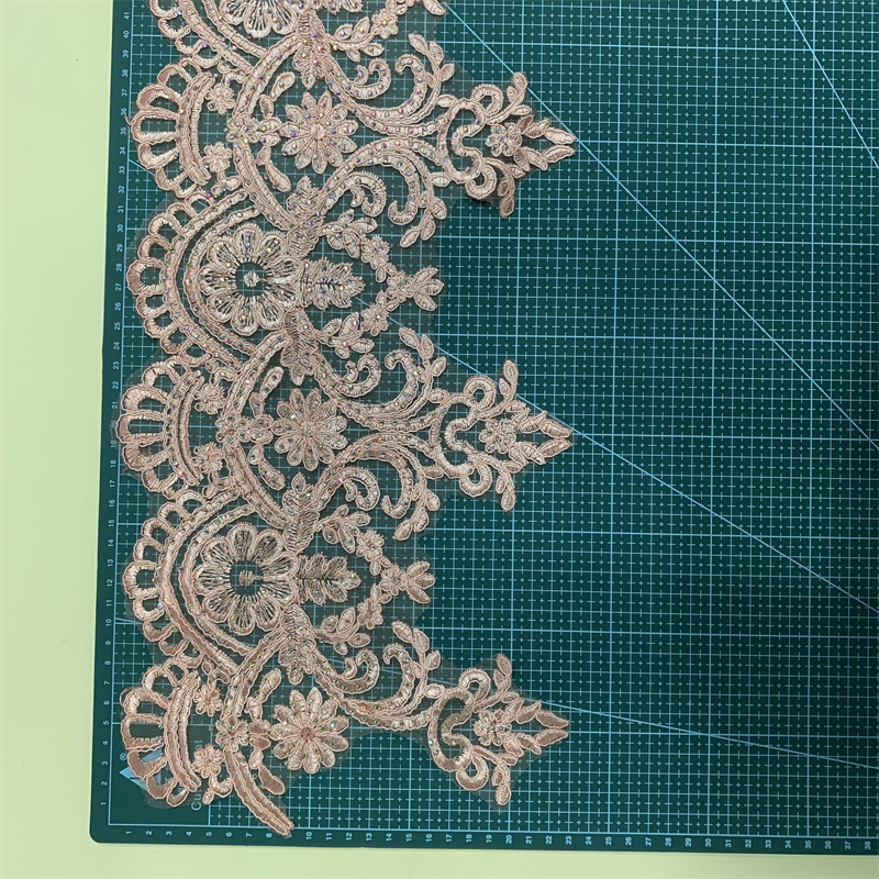 Hollowed-out embroidered lace barcode clothing, wedding dress and evening gown clothing accessories pic 9