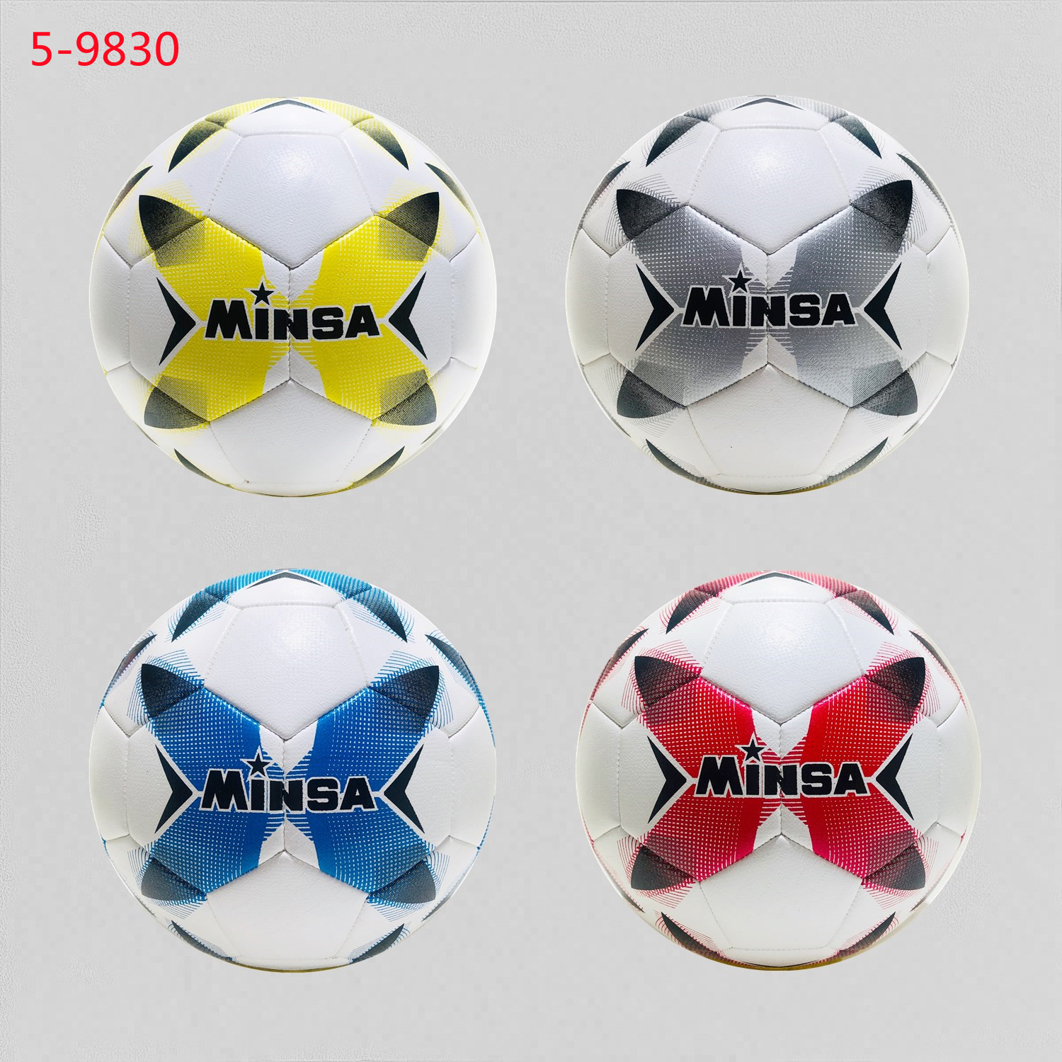 Yiwu Football Factory Direct Sales Minsa Standard 4/5 Selling Football Tpe Material Machine Stitched Football High Elastic Wear-Resistant Foot Feeling Good Adult Students Daily Training Special Football Custom Logo