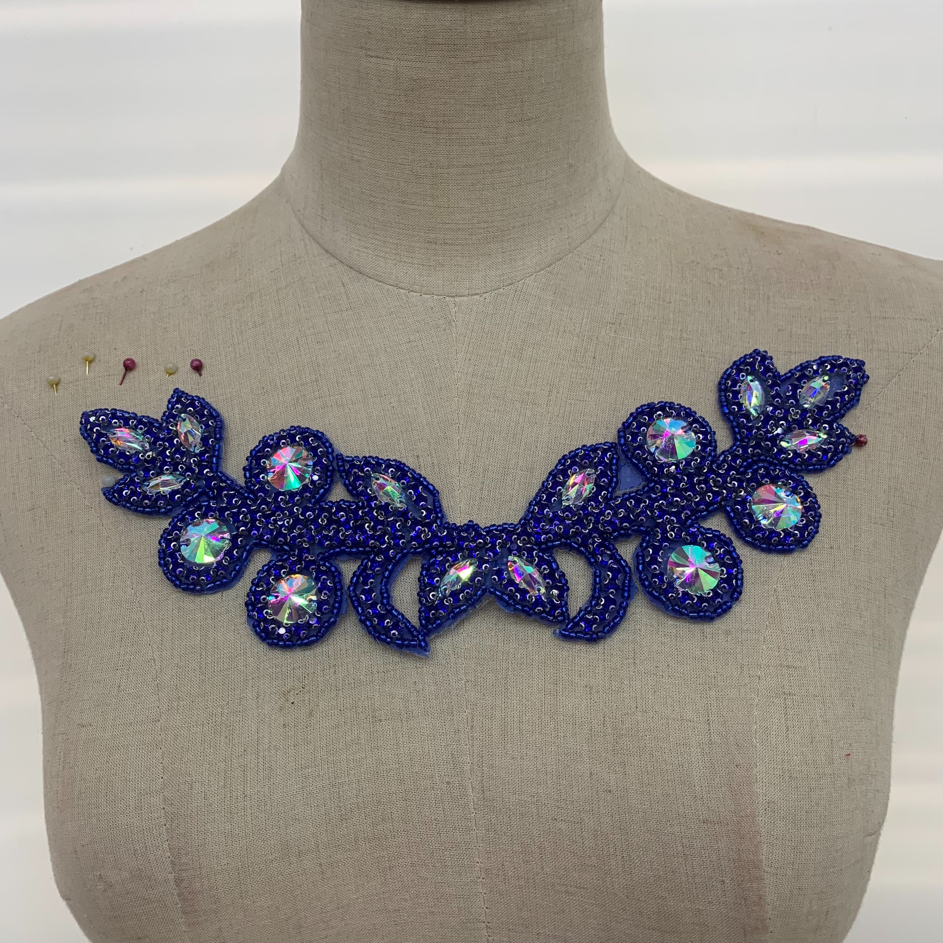 European and American seven-color wheat ear diamond waist belt, hand-sewn beaded evening dress belt accessory