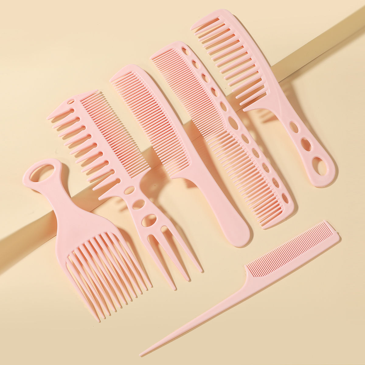梳子顺发梳子理发分区梳子双面插梳子塑料梳油头造型梳套装详情7