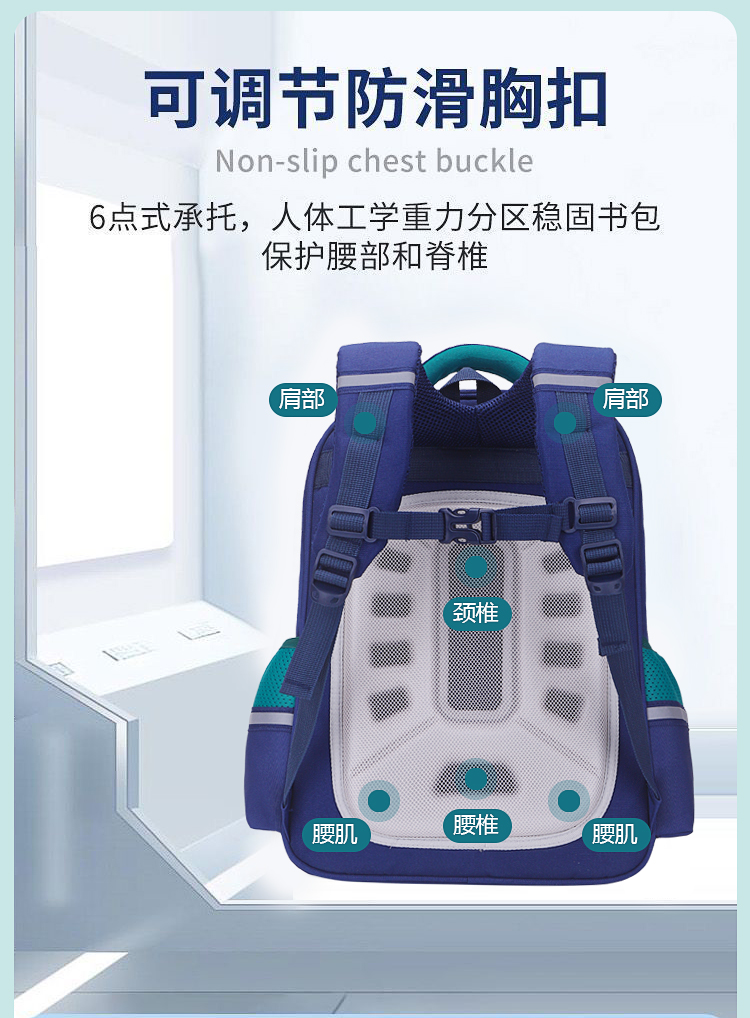 2023英伦风学生书包1-6年级大容量轻便双肩包LZJ-4276详情7