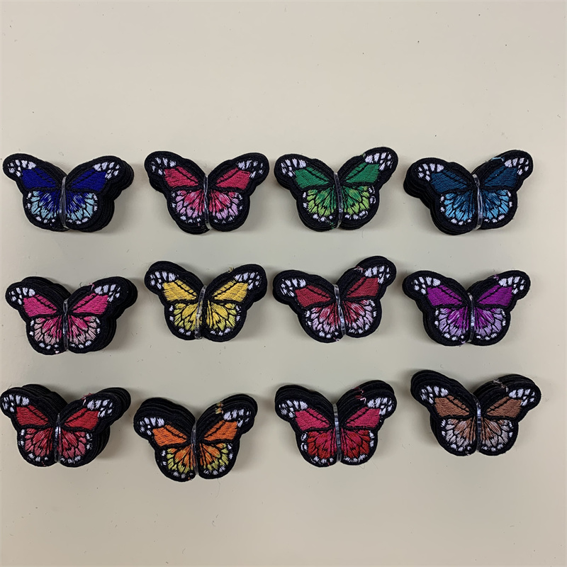 Small butterfly cloth patch embroidery patch clothing and accessory decals