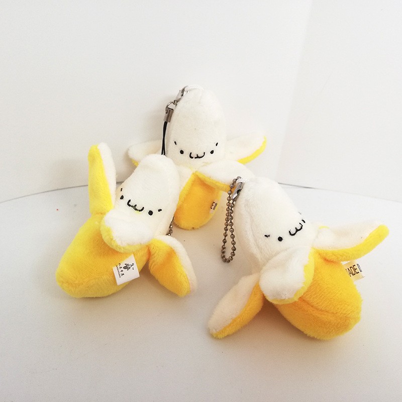 Plush toy pendants, banana dolls, couple boys and girls schoolbag hanging accessories, wedding scattering flower bouquets and gifts details Picture