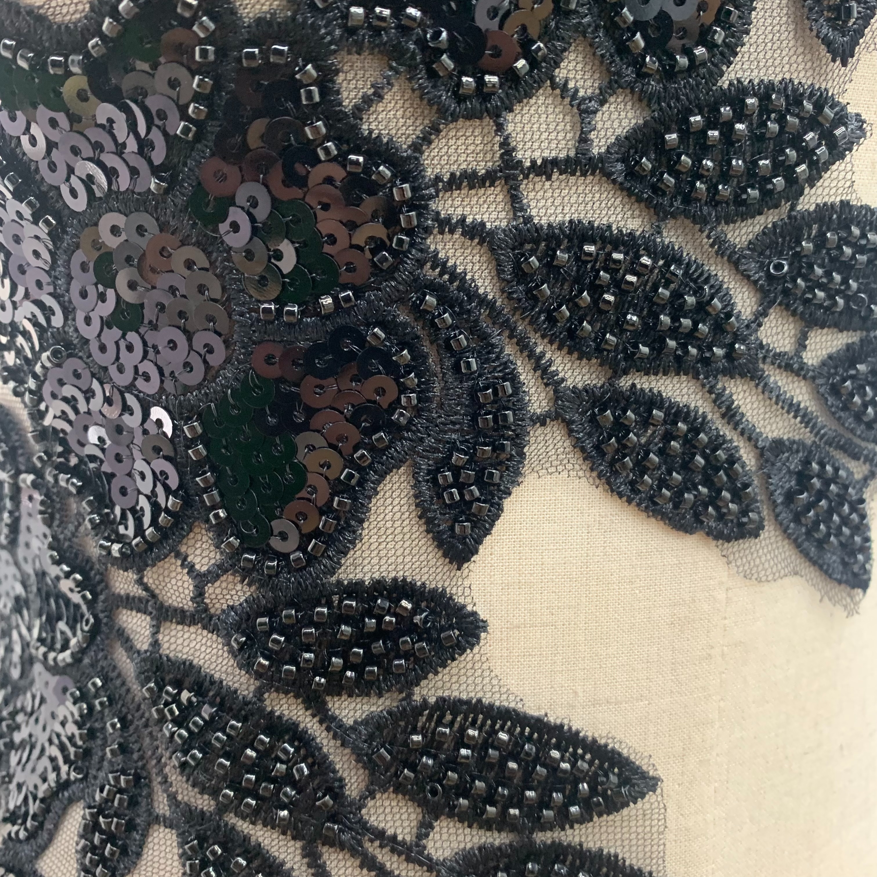 串珠亮片刺绣花朵贴花服装礼服服装辅料详情6