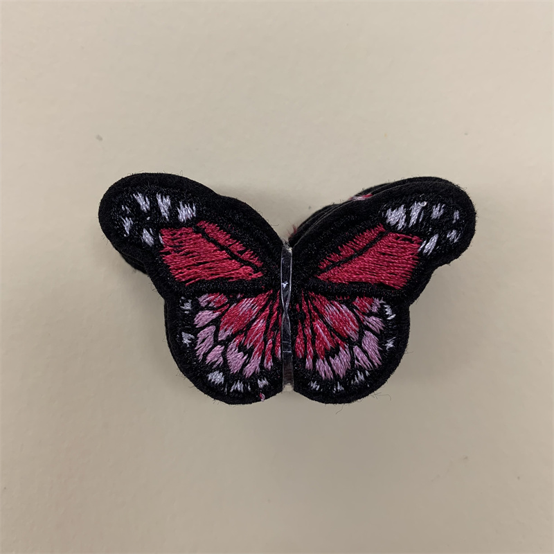 Small butterfly cloth patch embroidery patch clothing and accessory decals details Picture