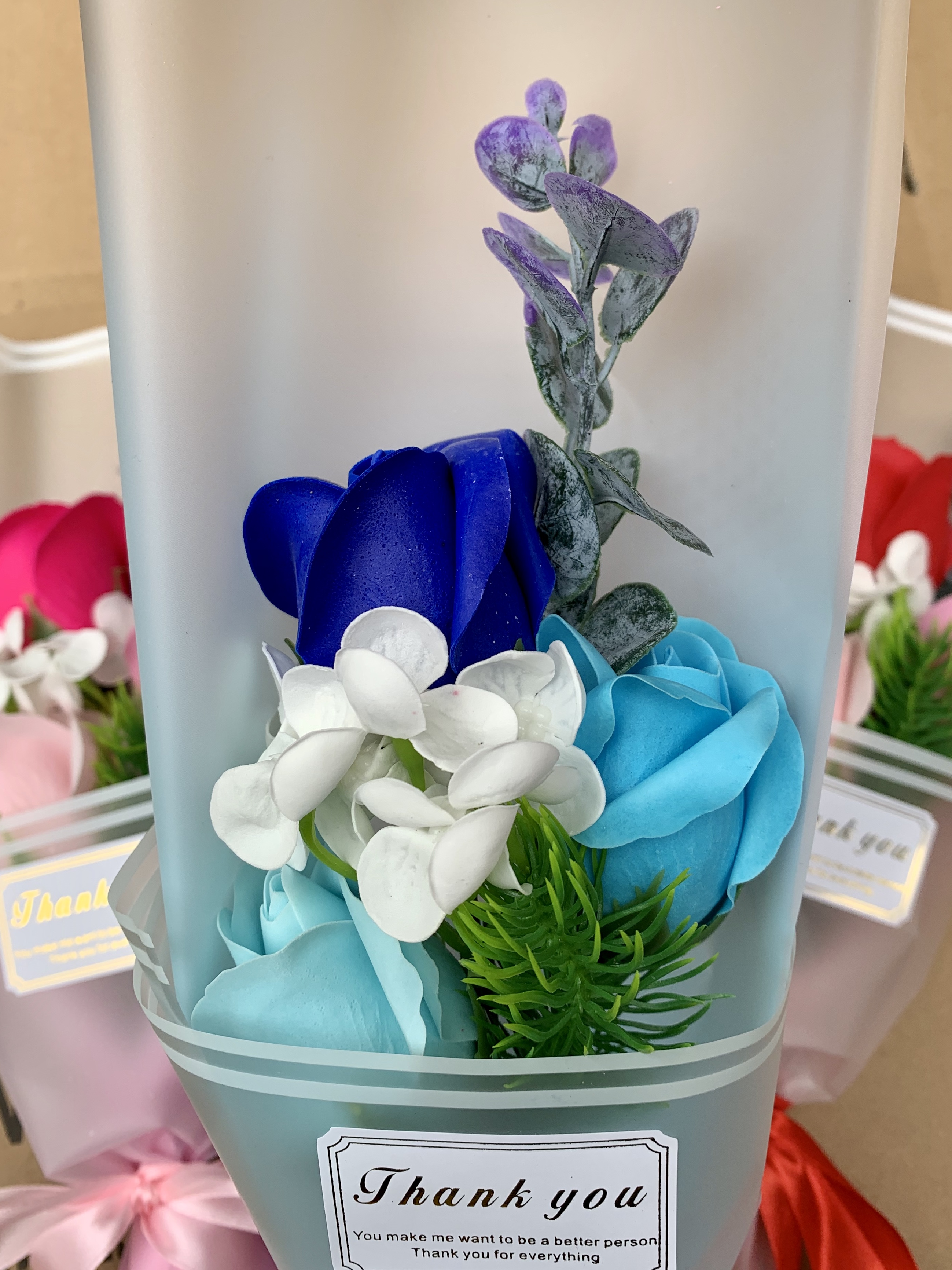 花束礼品香皂花单支批发肥皂花七夕情人节礼品永生花单枝玫瑰花详情4