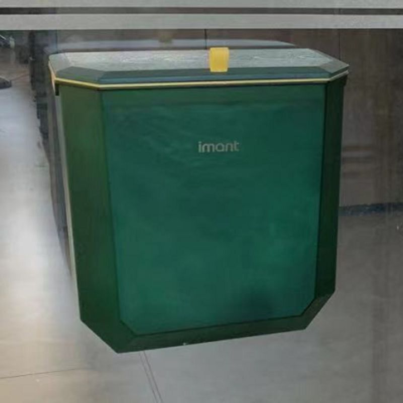 厨房垃圾桶壁挂式家用卫生间厕所客厅浴室挂壁带盖纸篓挂式收纳桶0779-1