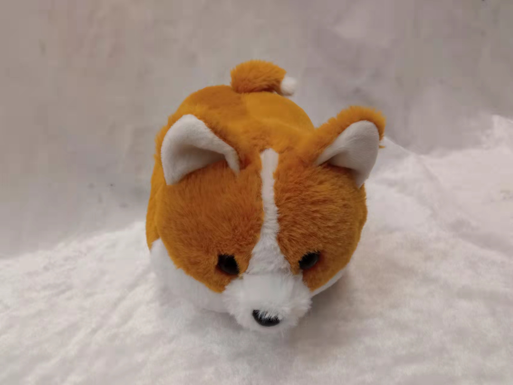 Cute Corgi figurines, plush toys, bed dolls, sleeping cushions, simulated lying dog, Corgi in stock Application Scenario