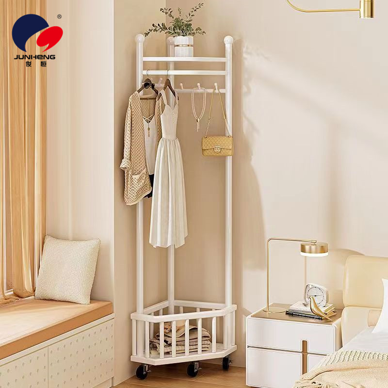 Coat rack, floor-standing, corner hangers in the bedroom, household hangers, simple indoor clothes drying rack in the living room, balcony Specification image