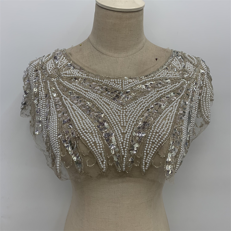 Beading, tube beads, sequins, lace, lace, women's clothing, lace, wedding dress and evening gown DIY accessories
