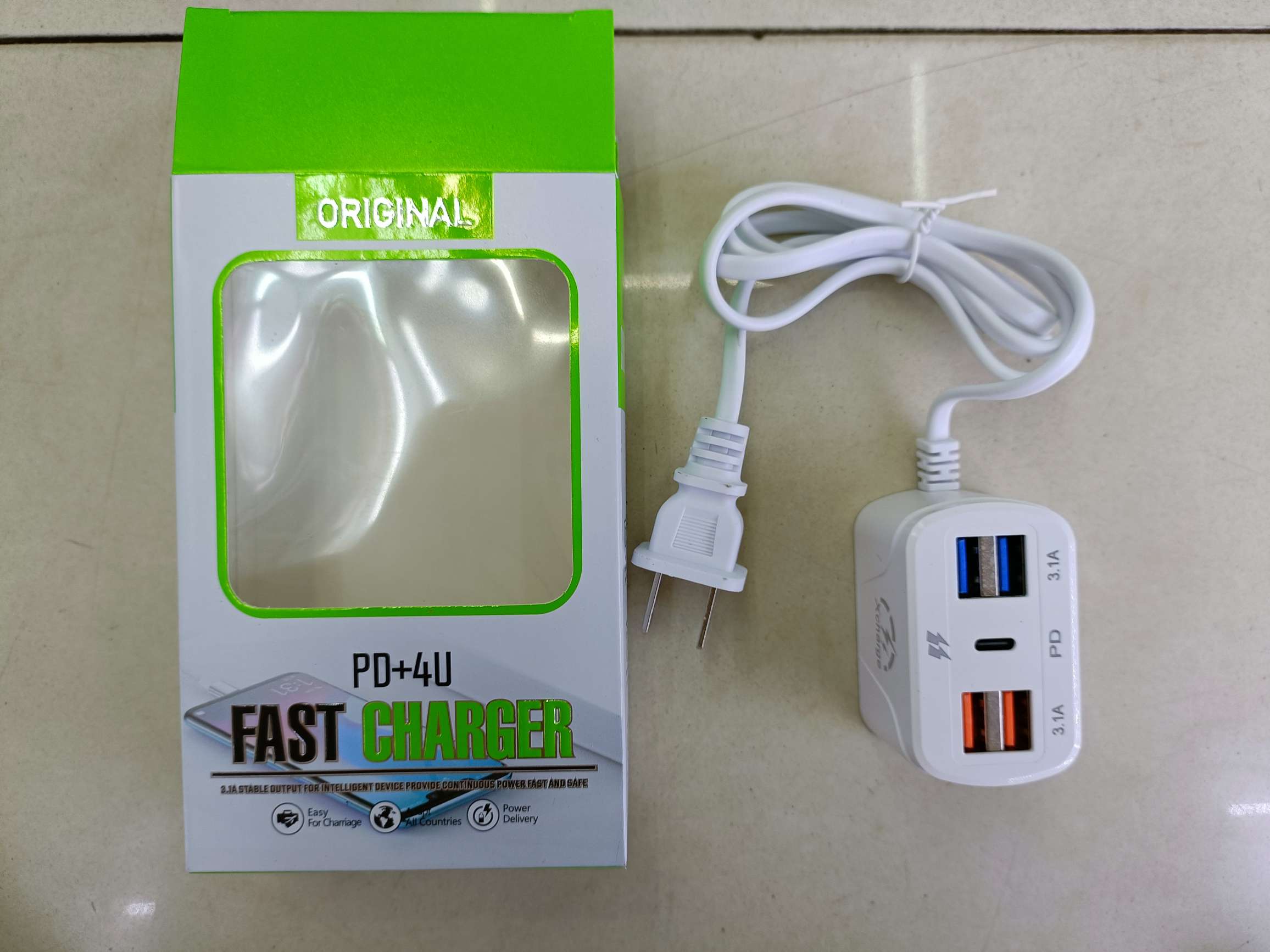 PD+4U cable socket with cable