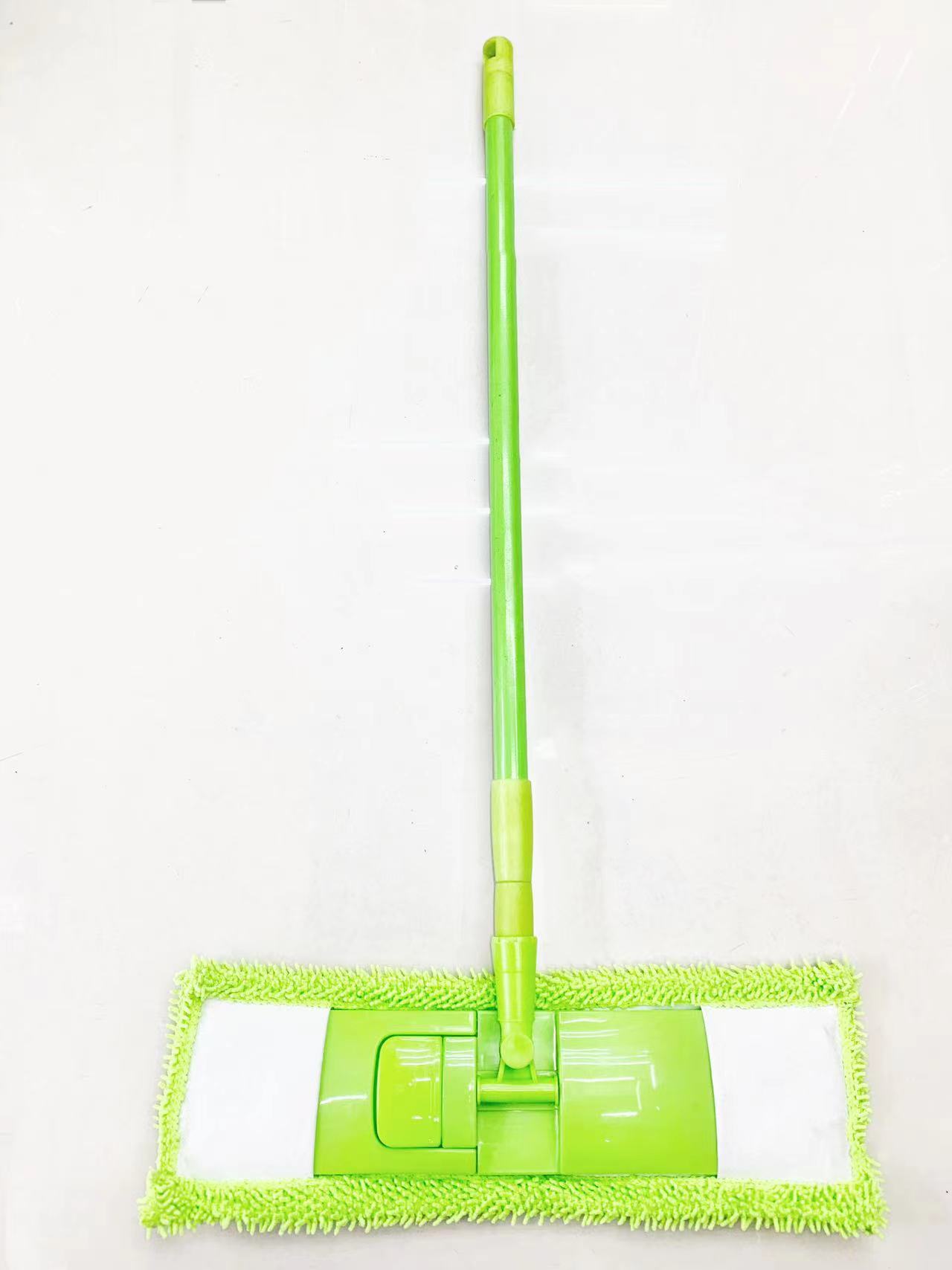 Stainless Steel Mop Flat With Chenille Coral Velvet Specification drawing
