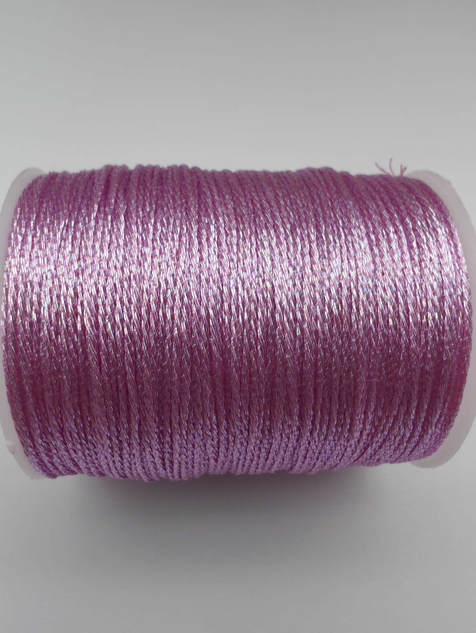 Gold and silver thread iridescent 6-strand braided jewelry thread detail image 4