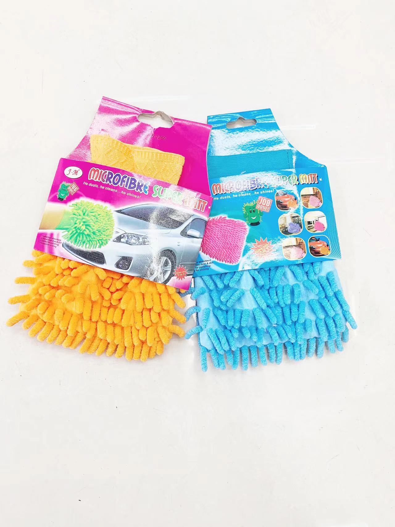 Chenille Double Sided Gloves Single Side Home Dust Cleaning details Picture