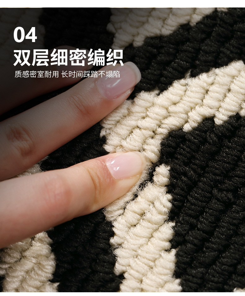 千思跨境家居入户进门地垫家用门口玄关除尘耐磨门垫简约吸水防滑地毯655655400477详情7