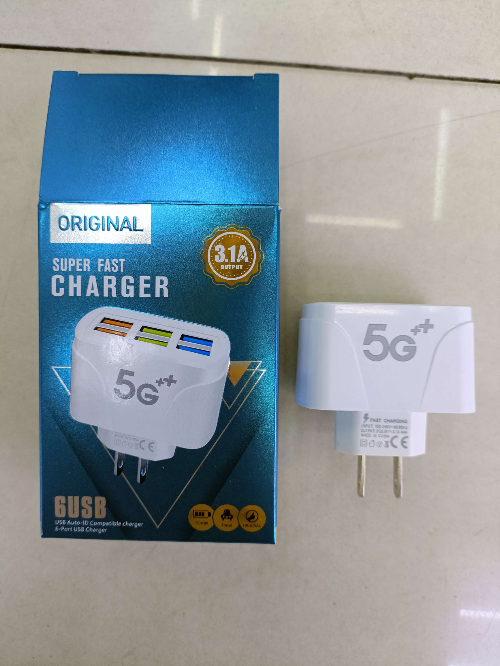 6u charging head mobile phone charger US regulation European regulation Australian regulation UK regulation full figure