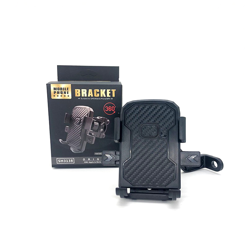 3138 Motorcycle mobile phone stand, plastic mobile phone stand, touch-type takeout rider navigation stand, electric motorcycle mobile phone stand clamp seat Item Picture