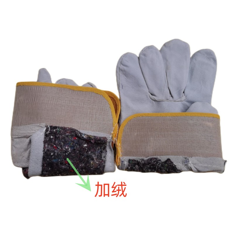 电焊手套/短皮手套/劳保手套产品图