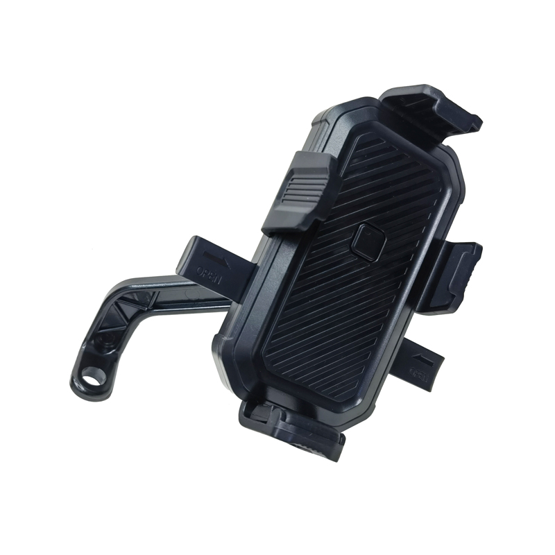 F-04 Motorcycle mobile phone stand, plastic mobile phone stand, touch-type takeout rider navigation stand, electric motorcycle mobile phone stand clamp seat Specification image