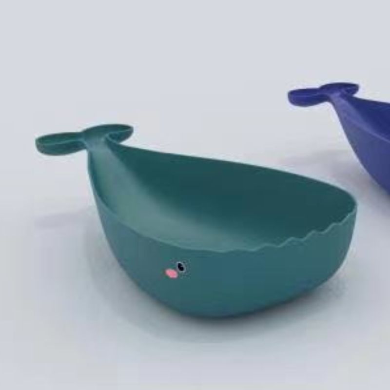 Cute Cartoon Whale Fruit Plate Nordic Wind Fruit Plate Valley Fiber Creative Home Multi-Functional Simple Home Salad Fruit Plate 0779-1 Application Scenario