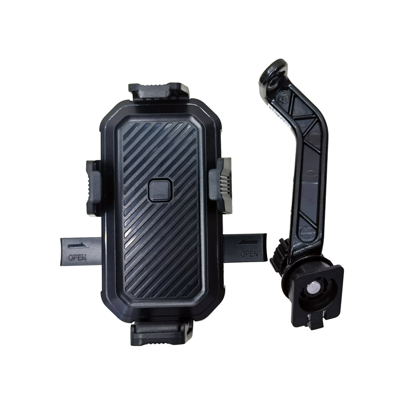 F-04 Motorcycle mobile phone stand, plastic mobile phone stand, touch-type takeout rider navigation stand, electric motorcycle mobile phone stand clamp seat Item Picture
