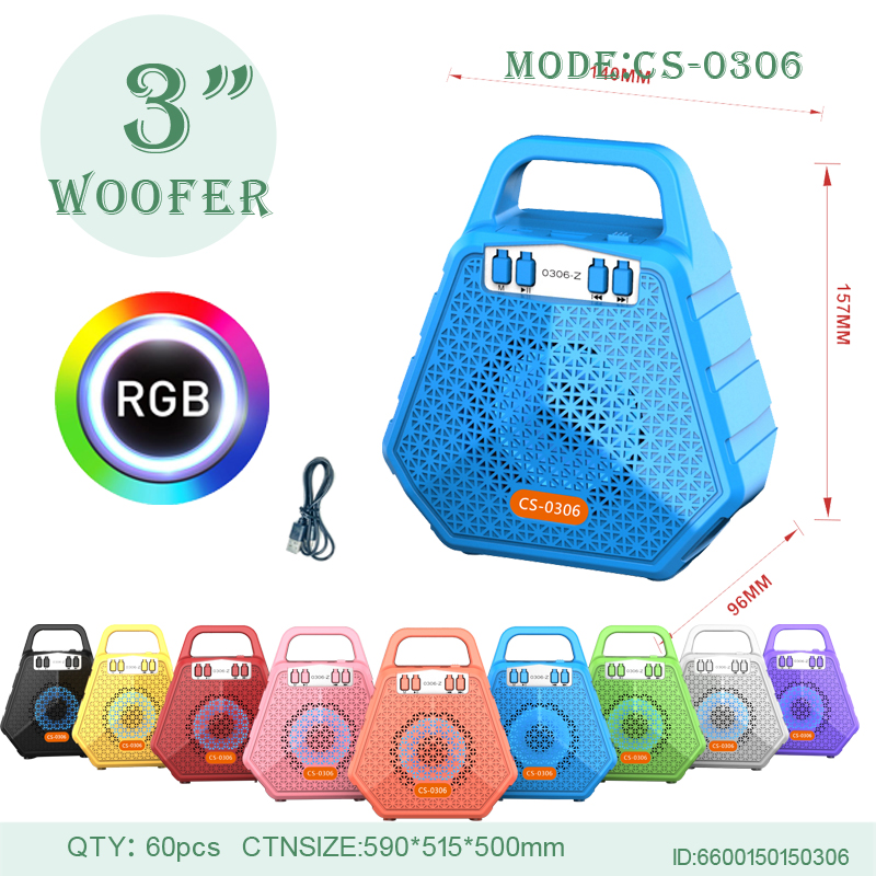 CS-0306 3-inch series portable speaker Bluetooth wireless audio radio
