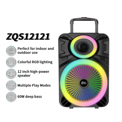 ZQS-12121 12 "Series portable speaker Bluetooth wireless audio radio Wireless mic thumbnail