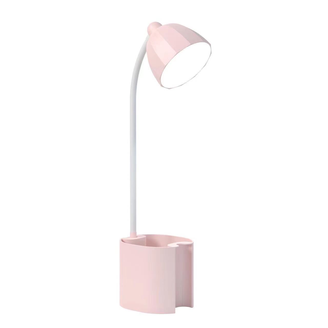Reading desk lamp sticker LED desktop children's eye-protecting small desk lamp with pen holder, new DIY rechargeable type Item Picture
