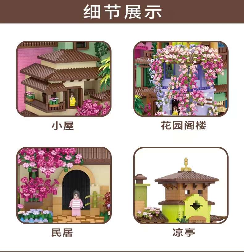 Magic Full House building Block Castle Villa Adult high-difficulty children's assembly educational toys Birthday gifts for boys and girls details Picture