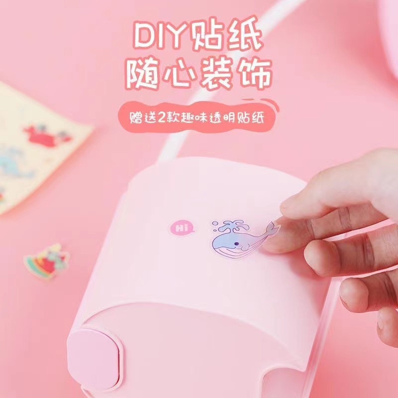 Reading desk lamp sticker LED desktop children's eye-protecting small desk lamp with pen holder, new DIY rechargeable type details Picture
