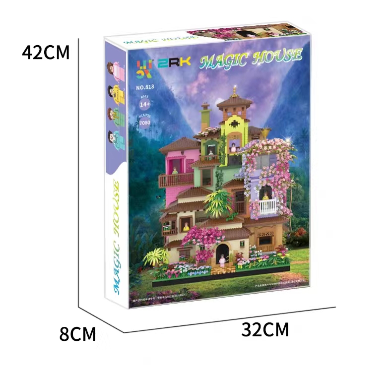 Magic Full House building Block Castle Villa Adult high-difficulty children's assembly educational toys Birthday gifts for boys and girls