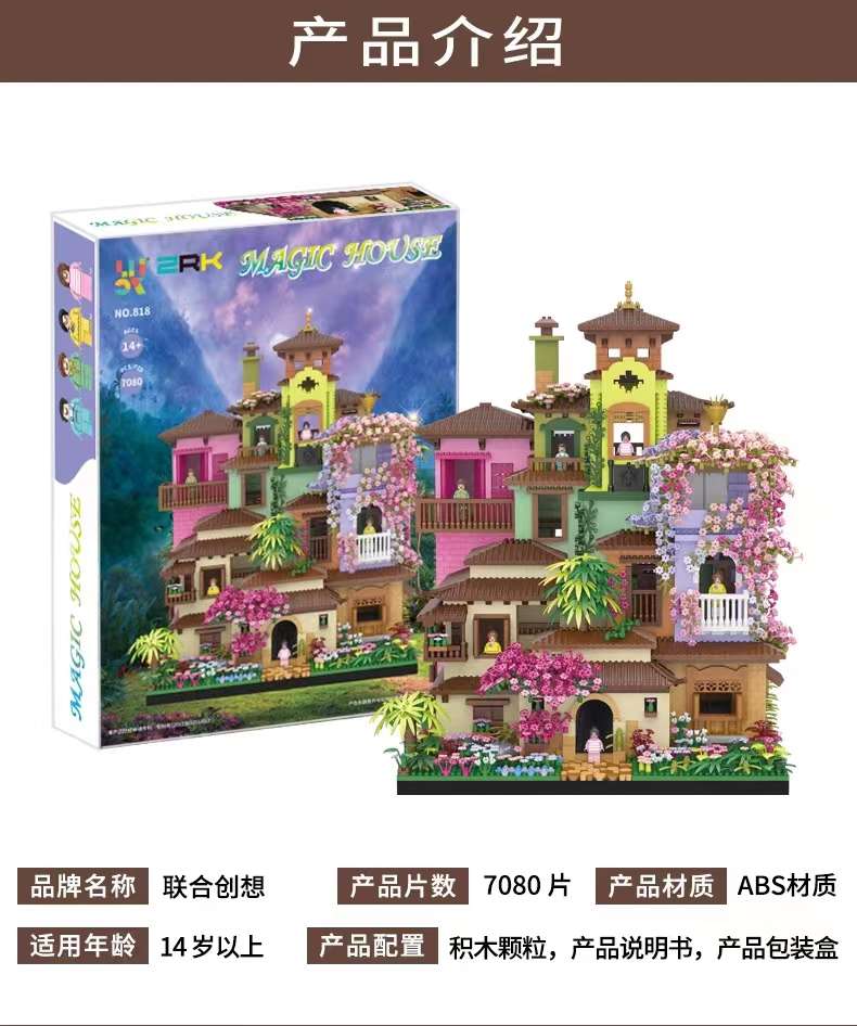 Magic Full House building Block Castle Villa Adult high-difficulty children's assembly educational toys Birthday gifts for boys and girls Application Scenario