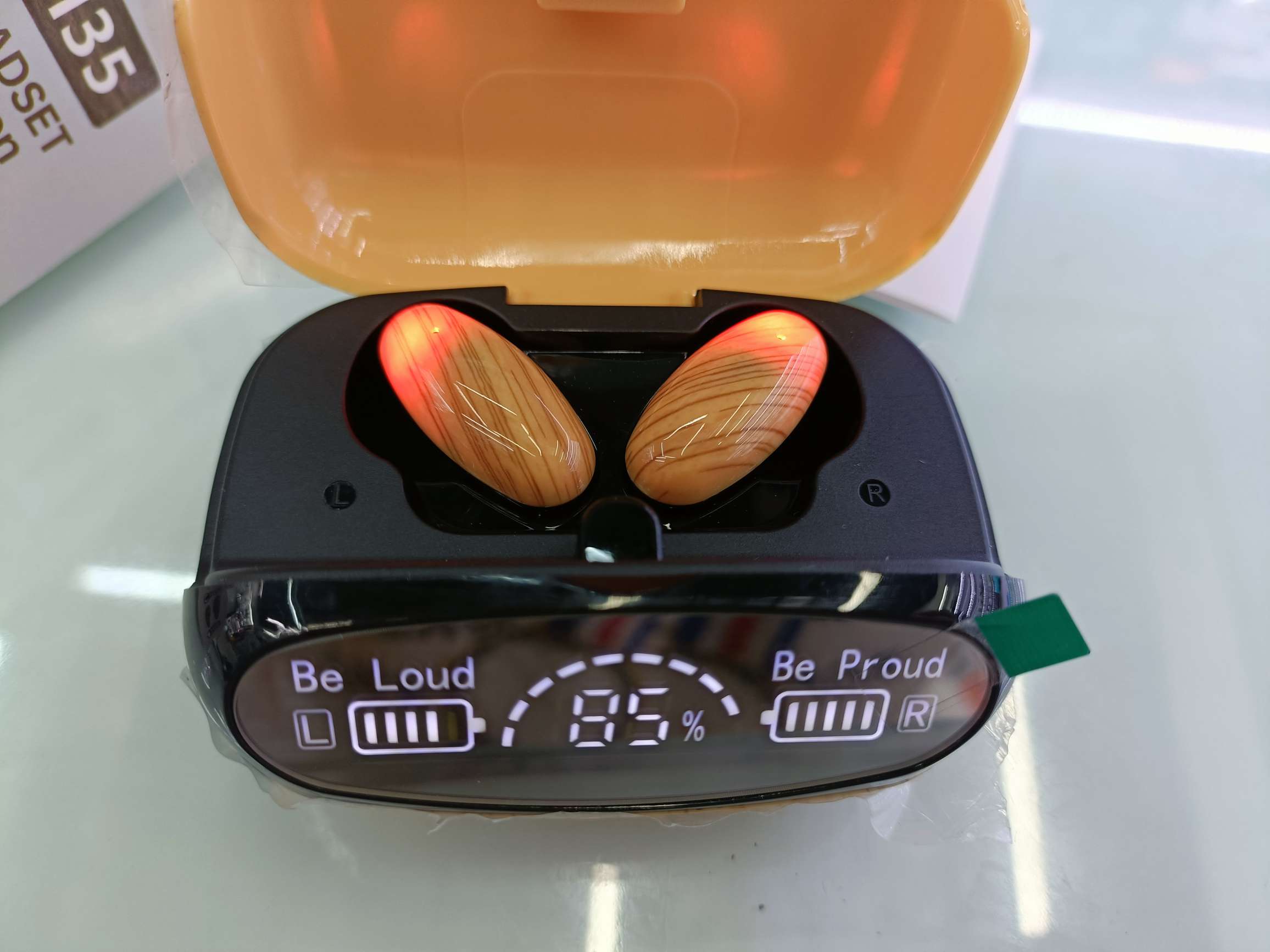 M35木纹蓝牙耳机 椭圆耳机详情图5