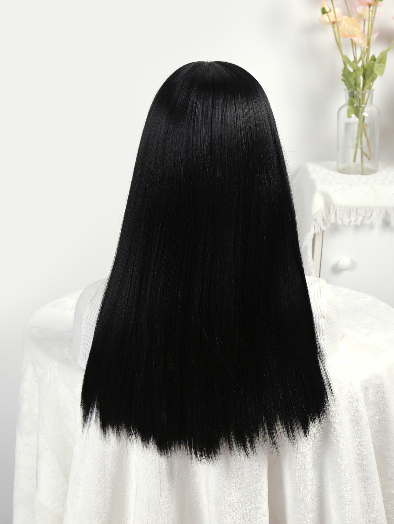 Foreign trade wigs, European and American wigs, women's chemical fiber front lace wigs, high-temperature silk head covers factory direct sales newlook Item Picture