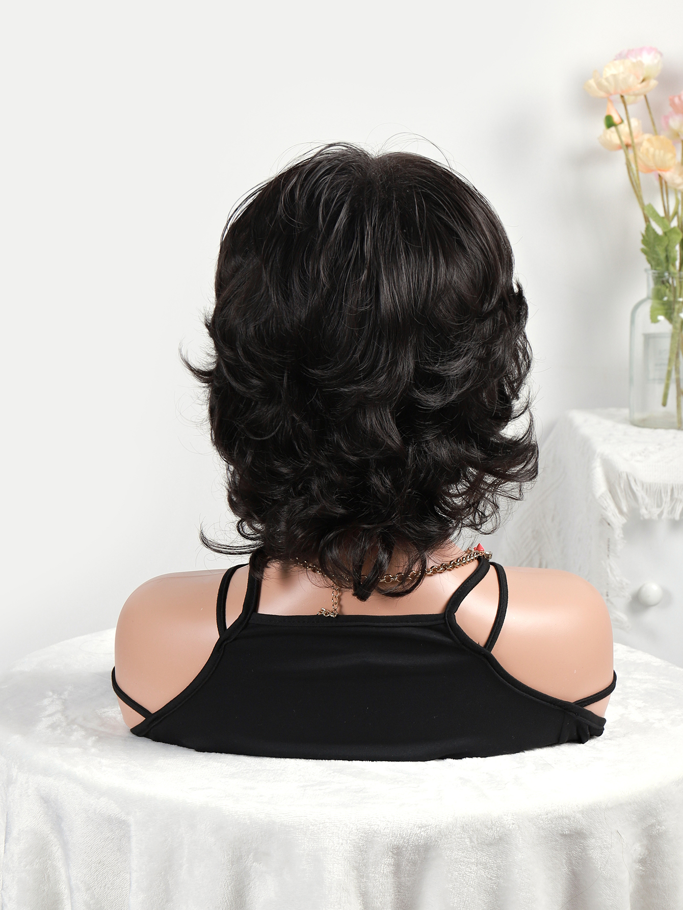 Cross-border best-selling European and American wigs, African women's personalized wavy wig cover newlook Item Picture
