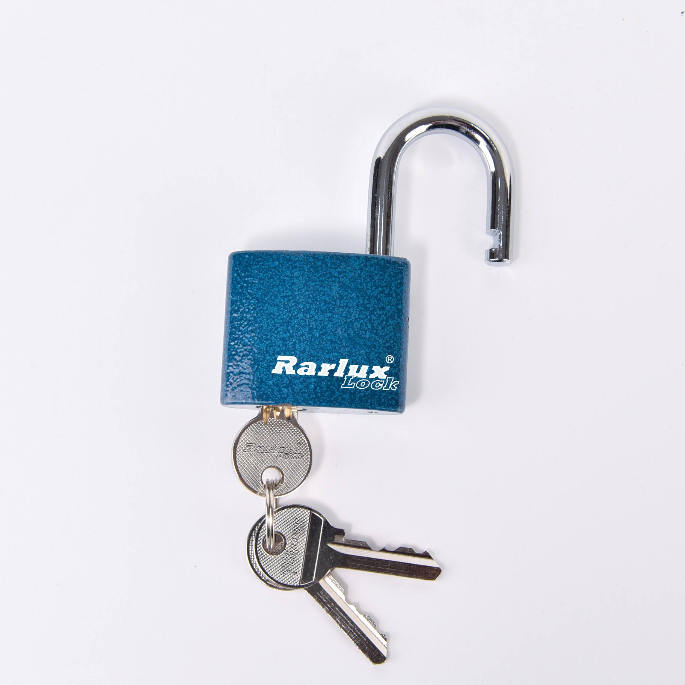 Rarlux High Safety Dispersible Solid Blue Plastic Lacquer Hardened Steel Manufacturing Iron Padlock details Picture