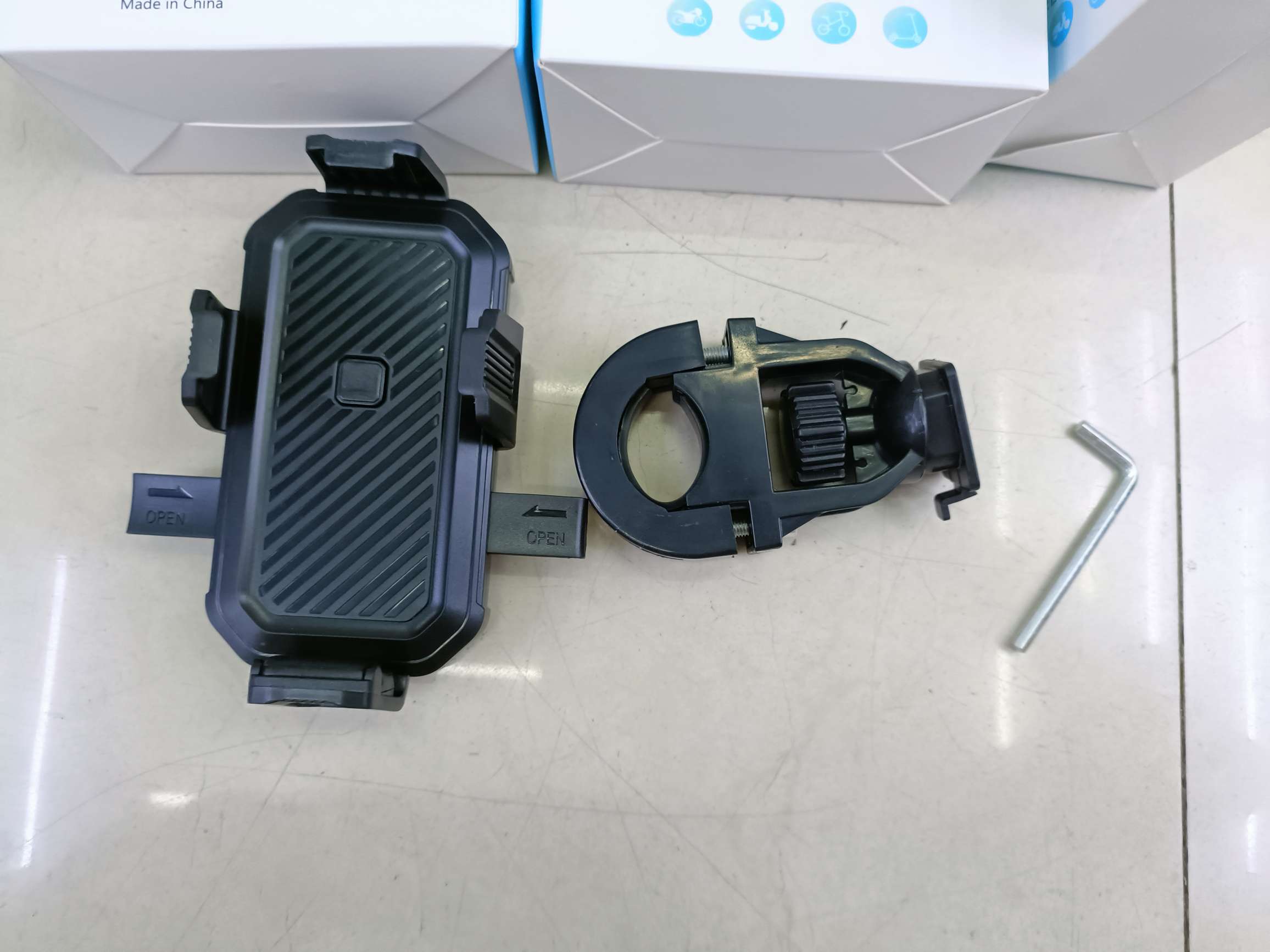 四扣自动锁摩托车支架单车支架 手机支架车载支架详情图11
