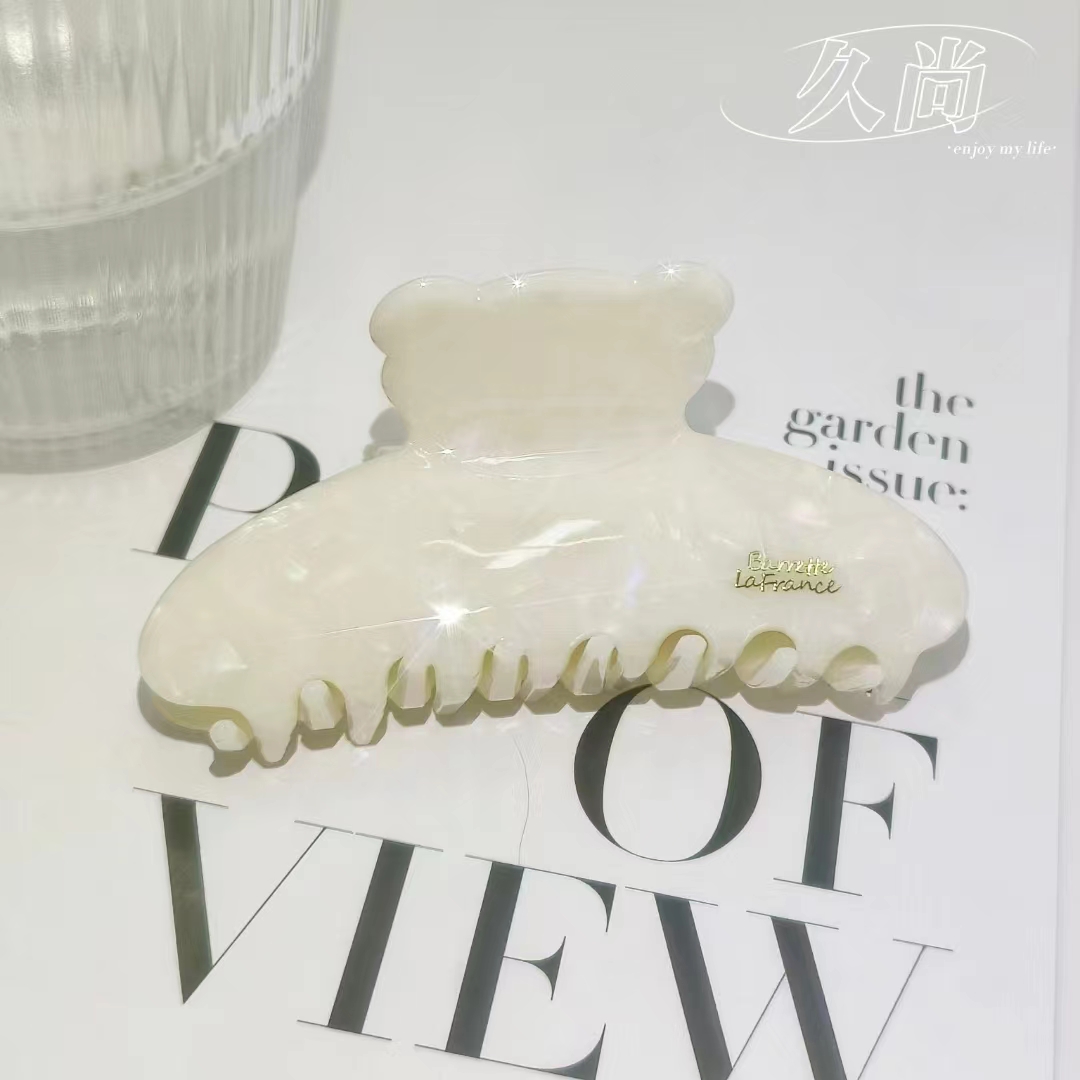 Coffee-colored hairpins, fashionable, simple and versatile, large shark clip at the back of the head, Korean hairpins, headwear, hair clip wholesale 11