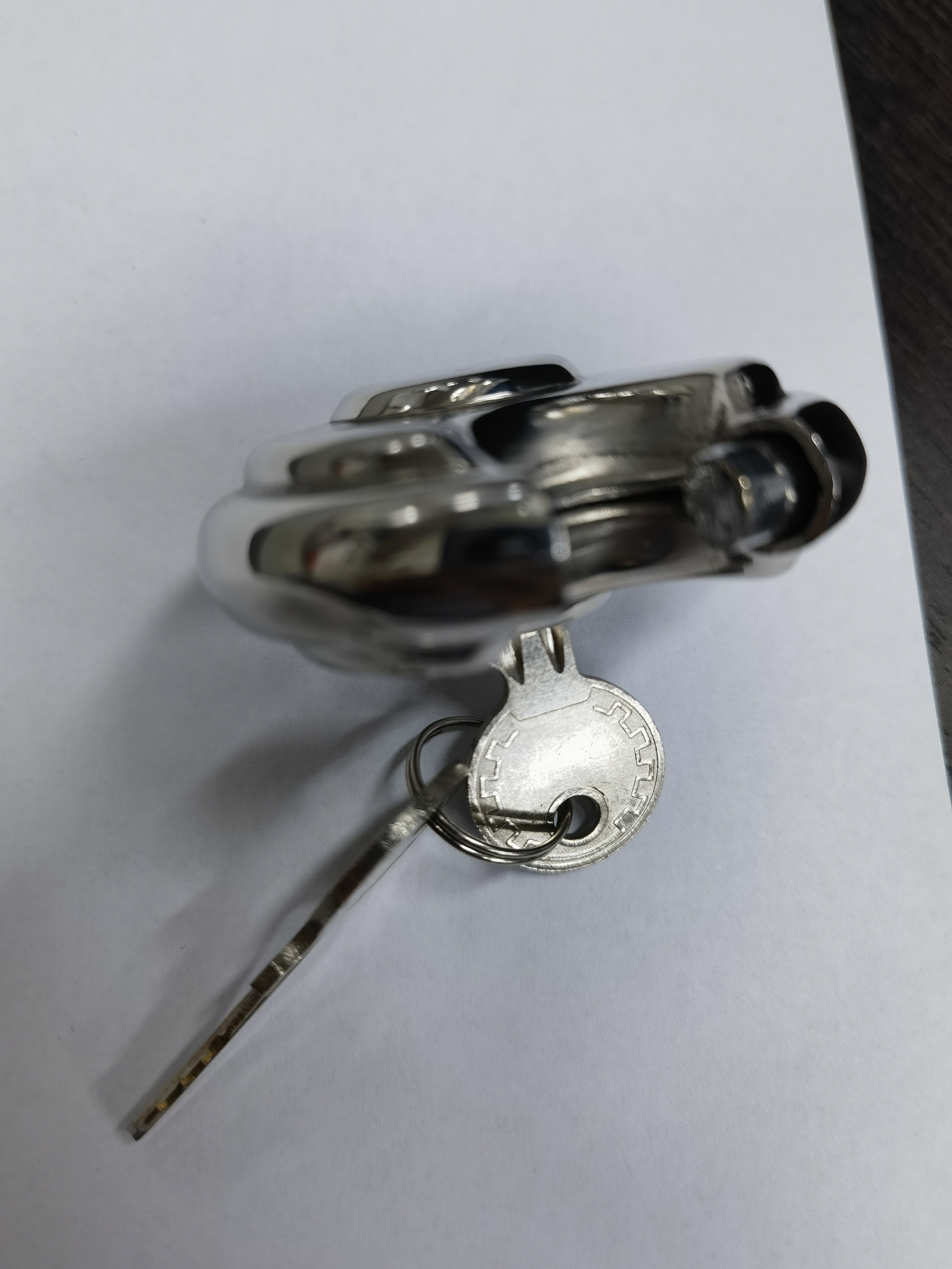 Rarlux Heavy Duty High Quality Anti-Theft Stainless Steel Round Cake Lock Item Picture