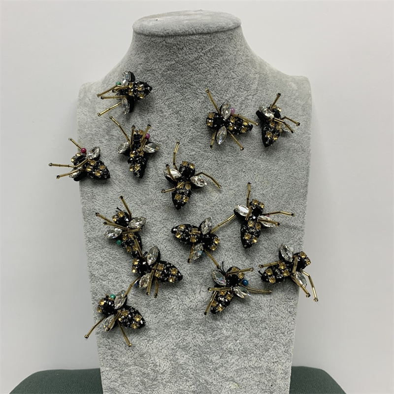蜜蜂服装辅料毛毡亮片手工布贴