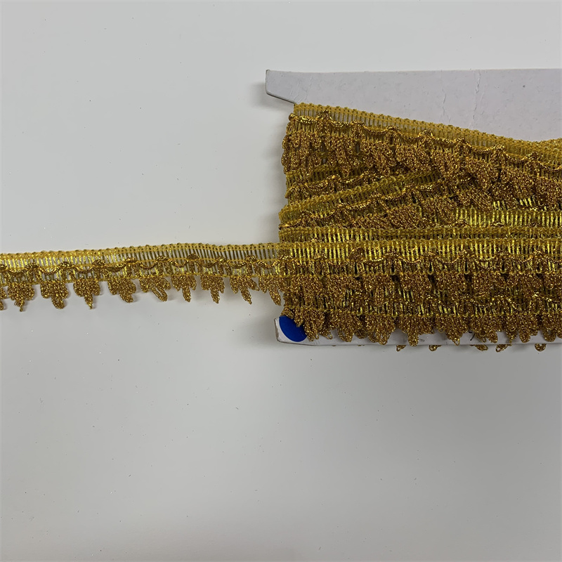 Golden triangular mountain-shaped lace home textile decorative clothing accessories