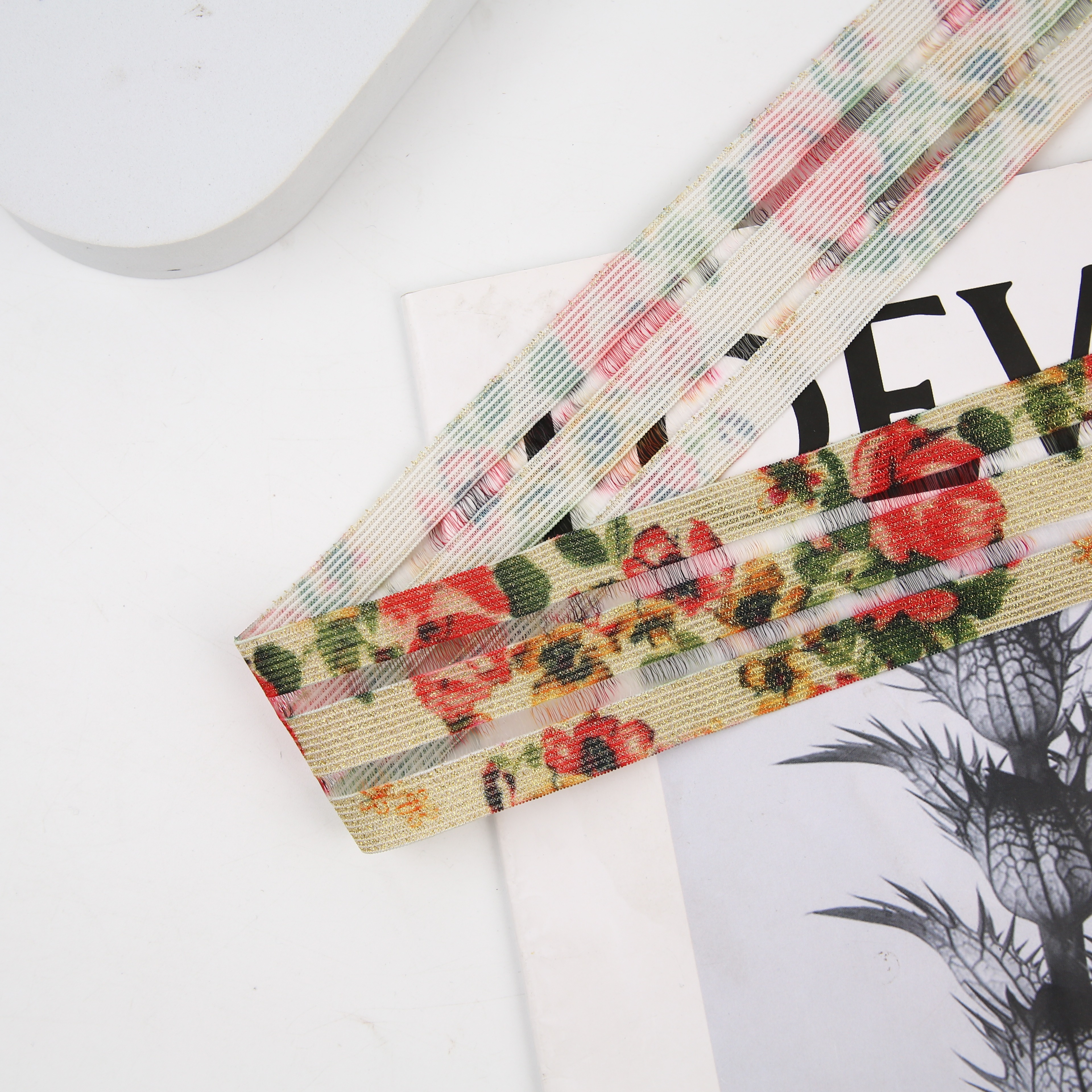 2023年新款2.5CM三色花纹带详情9