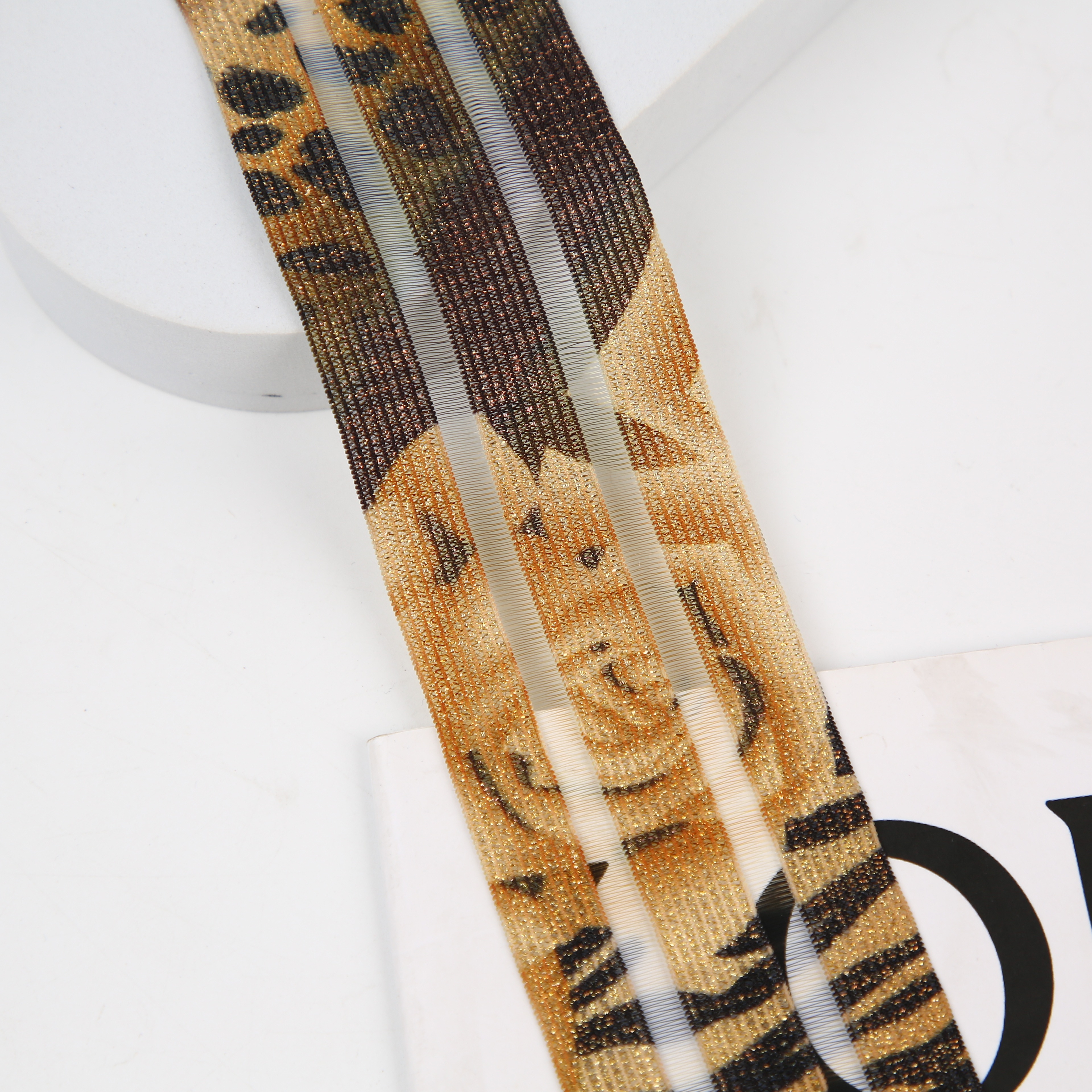 2023年新款2.5CM三色花纹带详情6