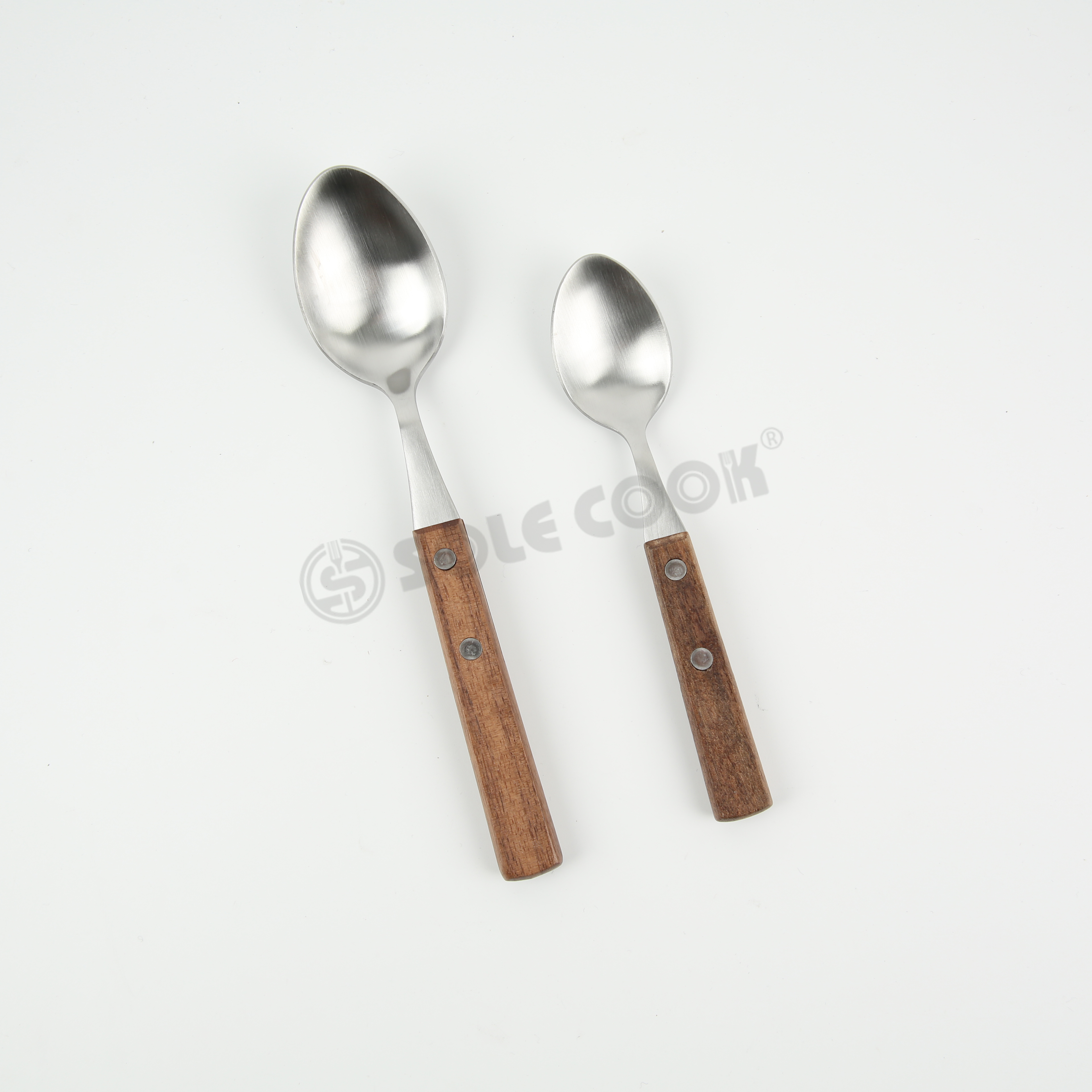 木柄刀叉勺/刀叉勺/不锈钢餐具/西餐具/刀叉勺套装/sole cook/牛排刀产品图