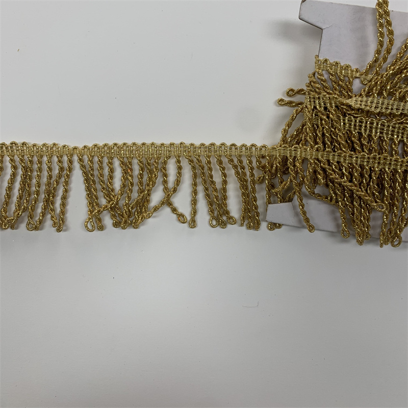Gold Rope Fringe Lace Gold Twist Fringe Fringe Lace Accessories