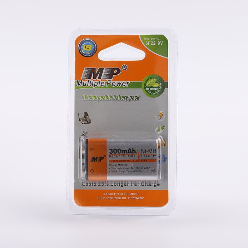 MP9V充电器万能表探测仪6F22充电电子300Mah玩具充电电池厂家批发图