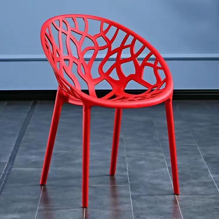 كراسي الكسول الأحمر في بشرفة الكرسي البلاستيكي في البنك الأوروبي Specification image
